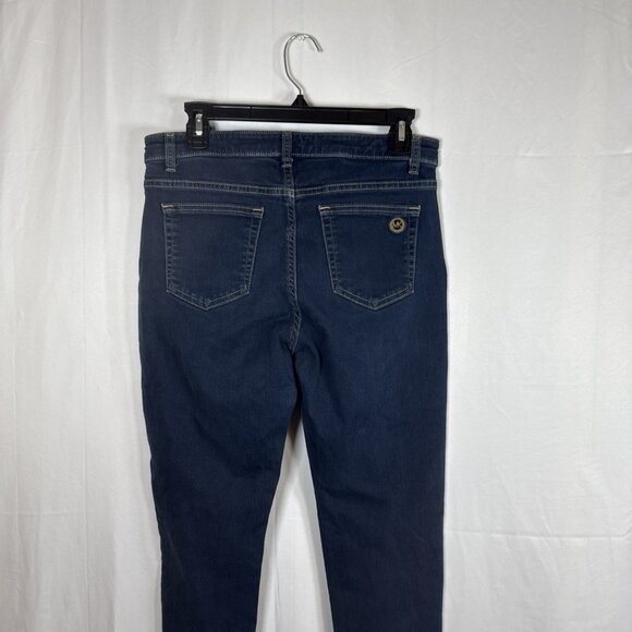 Michael Kors Dark Blue Skinny Jeans Size 10 Preowned - Picture 8 of 13